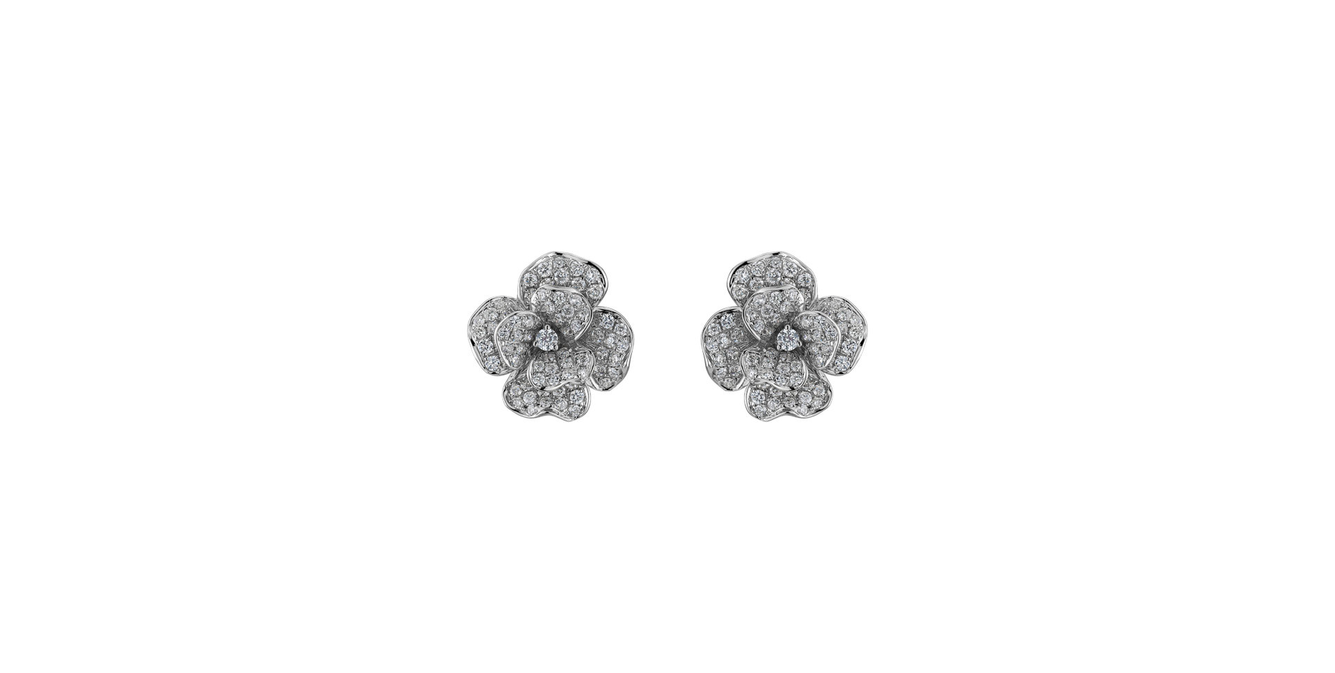Diamond earrings Versailles Flower