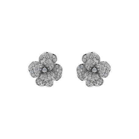 Diamond earrings Versailles Flower