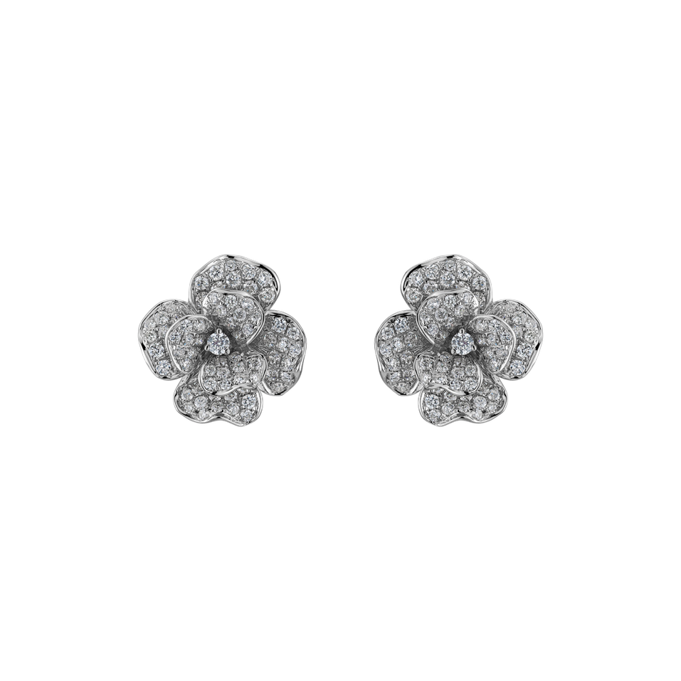 Diamond earrings Versailles Flower