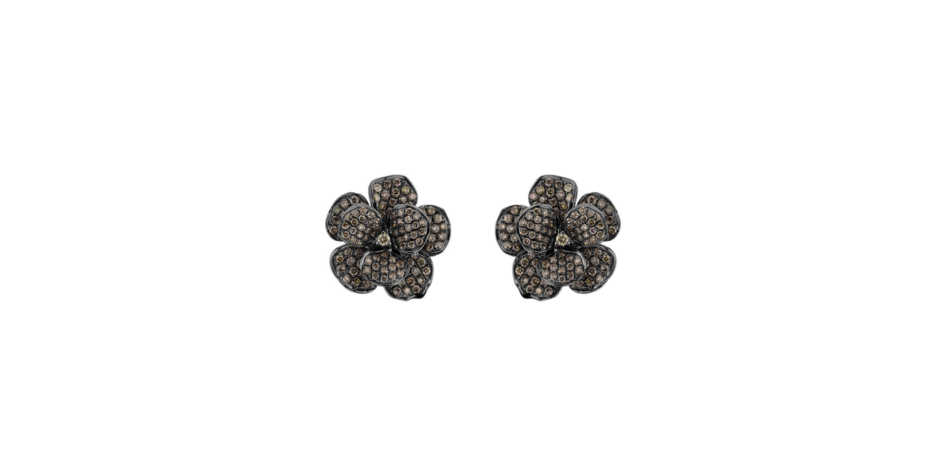 Earrings with brown diamonds Sinful Magnolia