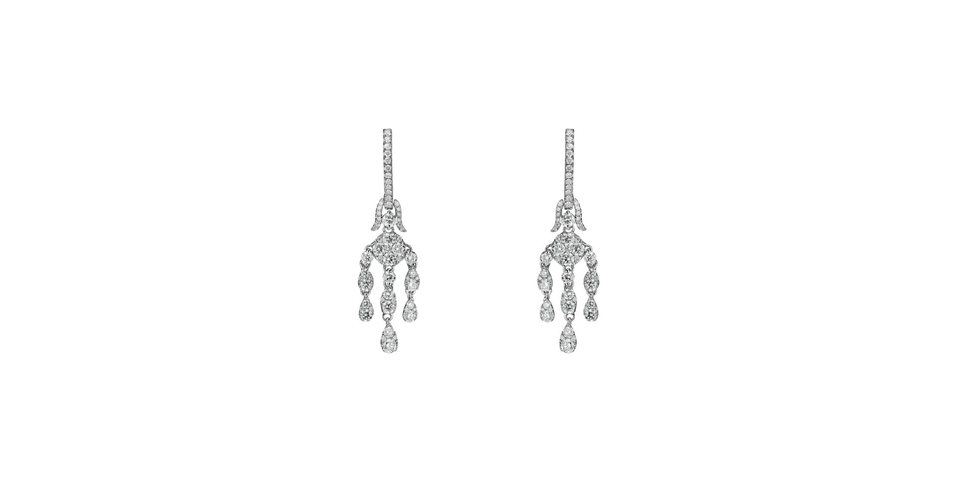 Diamond earrings Aphrodite Waterfall