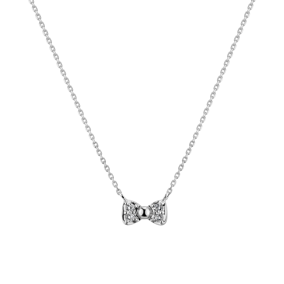 Diamond necklace Smal Bow