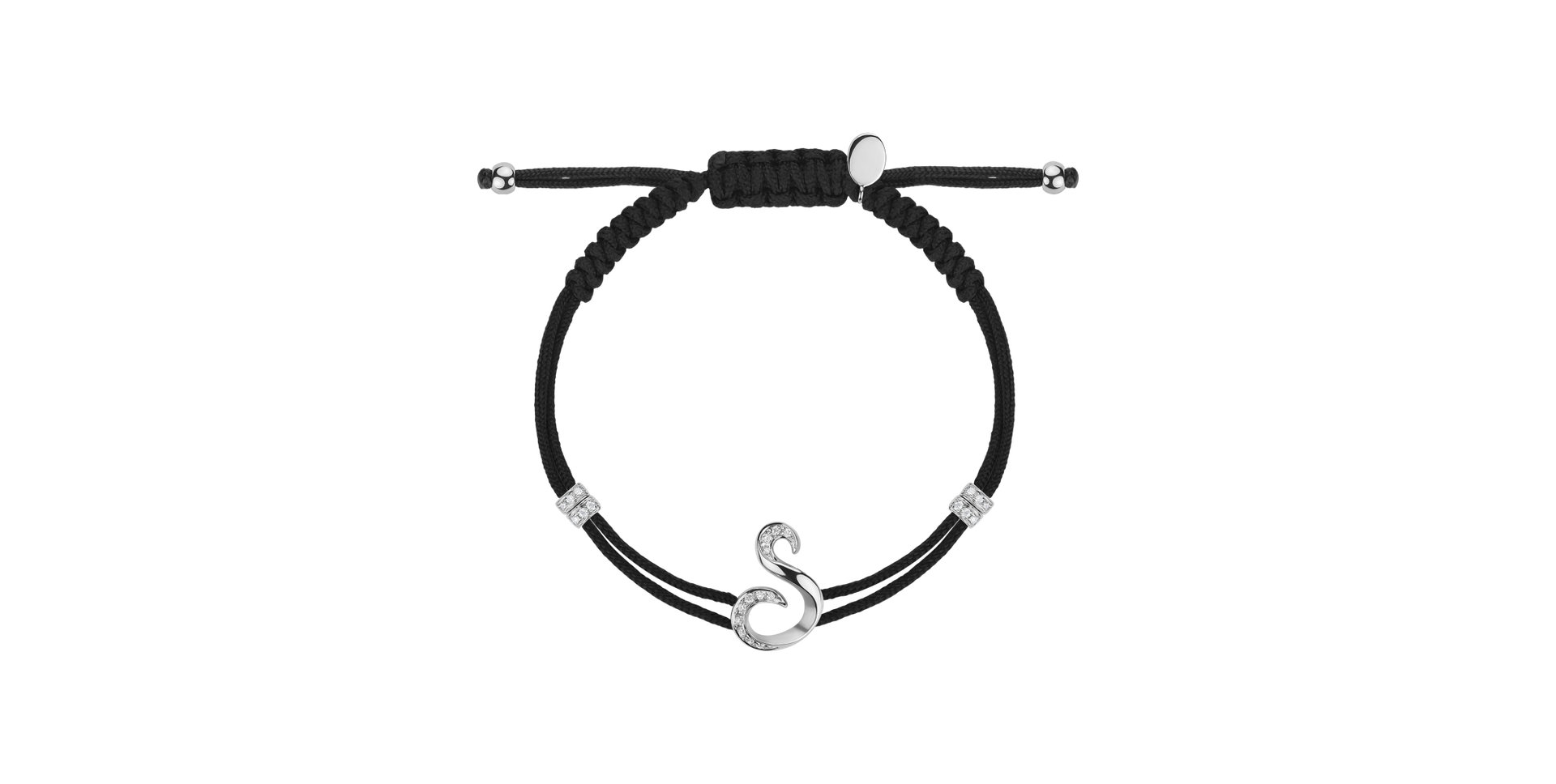 Bracelet with diamonds Element of Letter