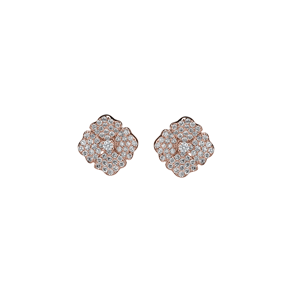 Diamond earrings Moon Flora