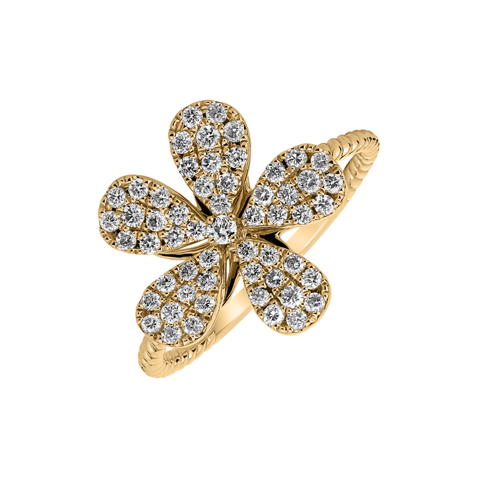 Diamond ring Flower Caress