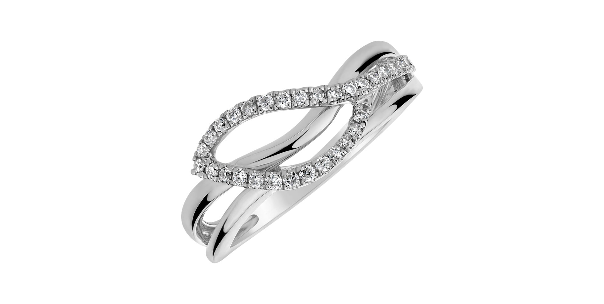 Diamond ring Dazzling Leaf