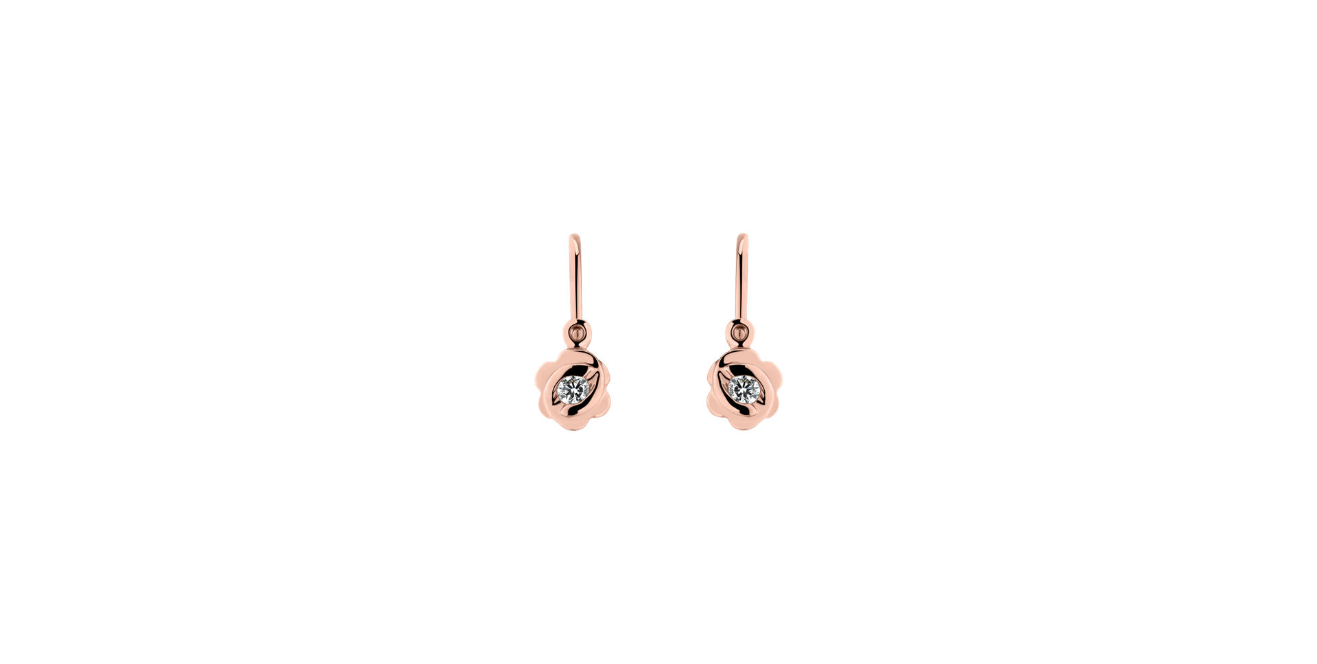 Children's diamond earrings Blummen