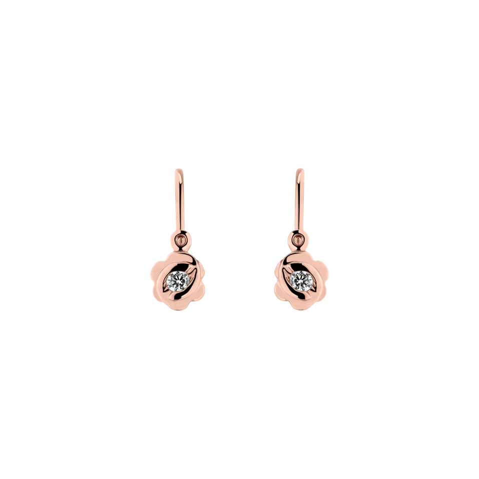 Children's diamond earrings Blummen