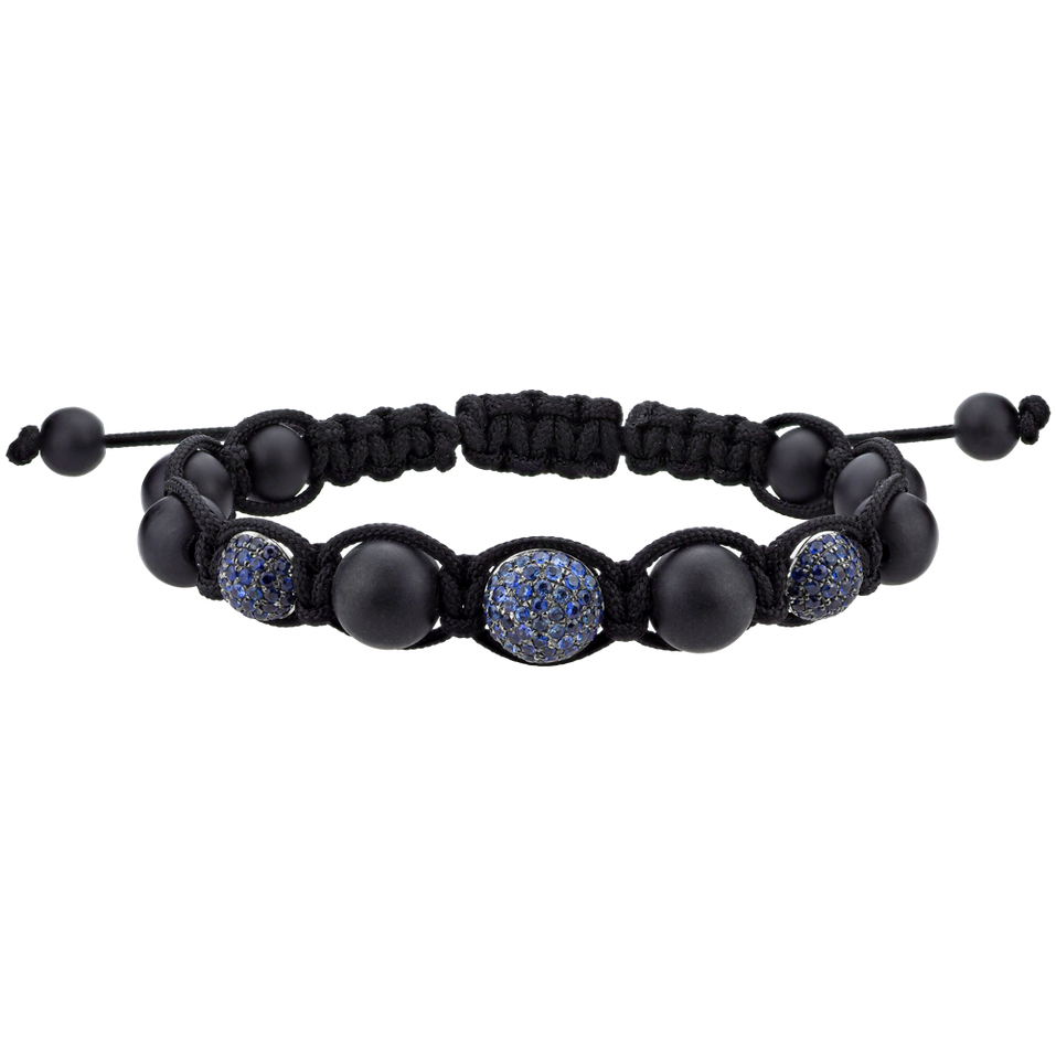 Bracelet with Onyx and Sapphire Ahriman