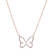 Diamond necklace Simple Papillon2