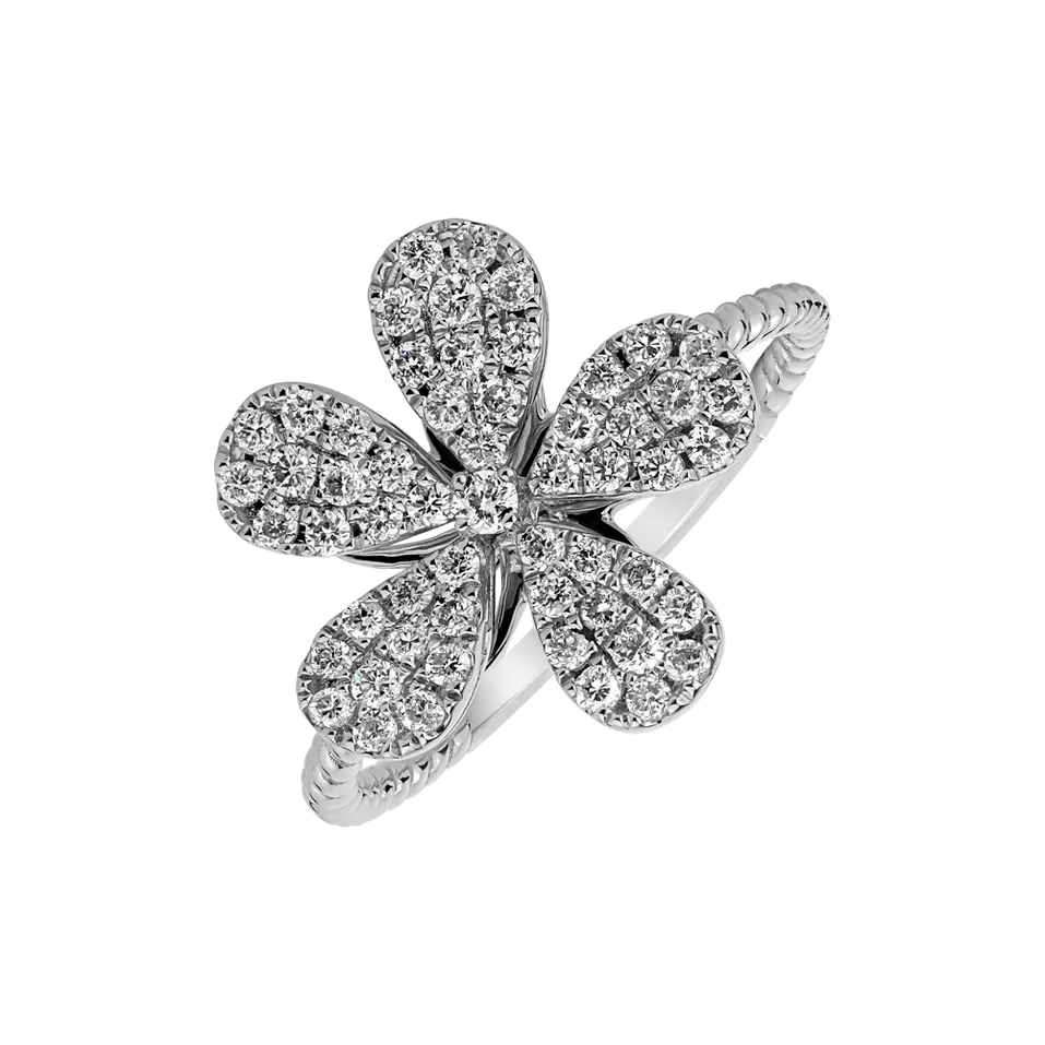 Diamond ring Flower Caress