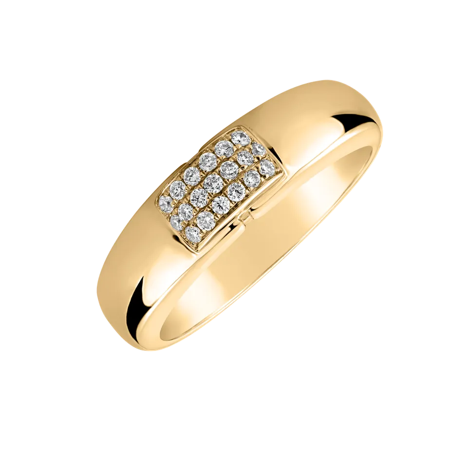 Diamond ring Princess Touch