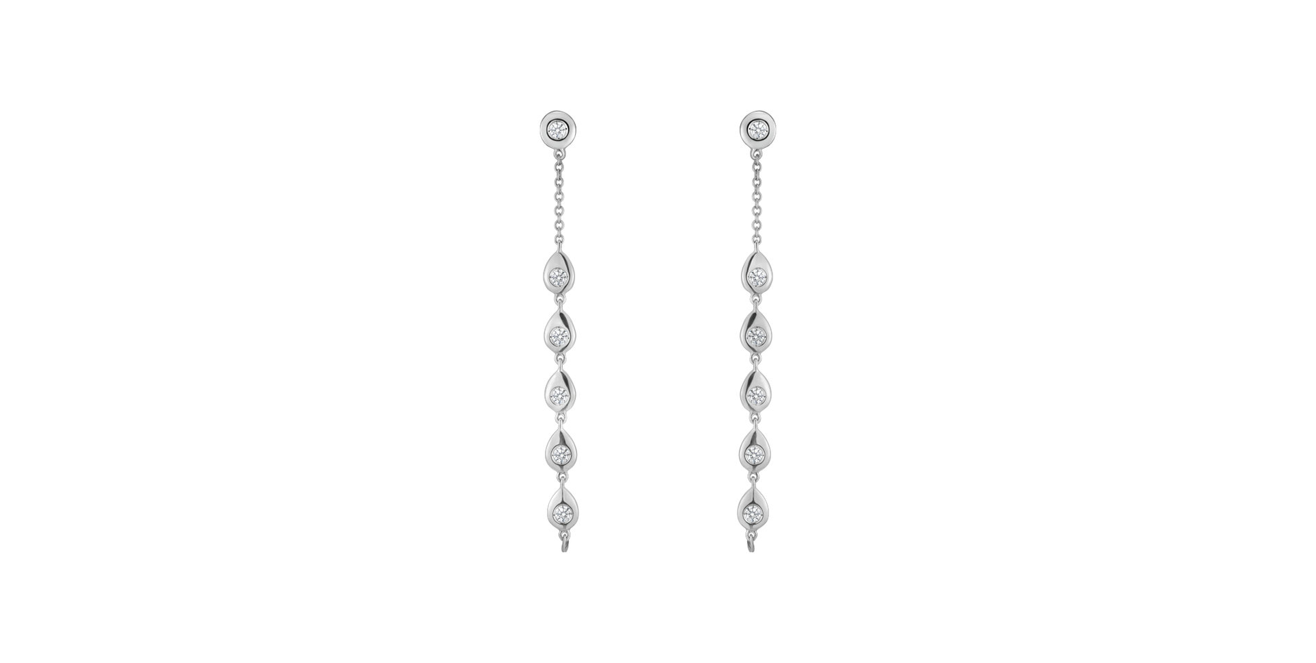 Diamond earrings Shine Waterfall