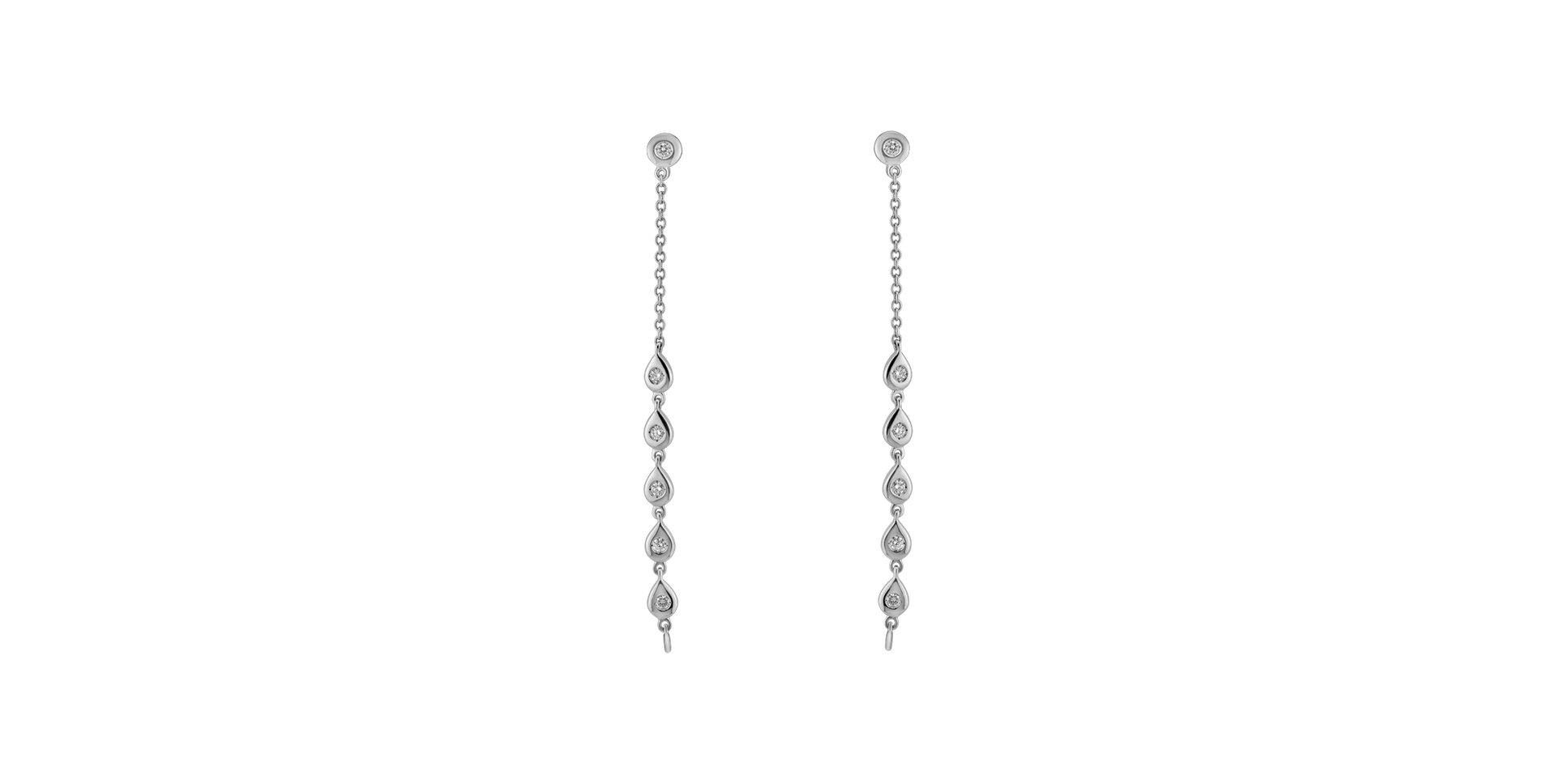 Diamond earrings Shine Waterfall