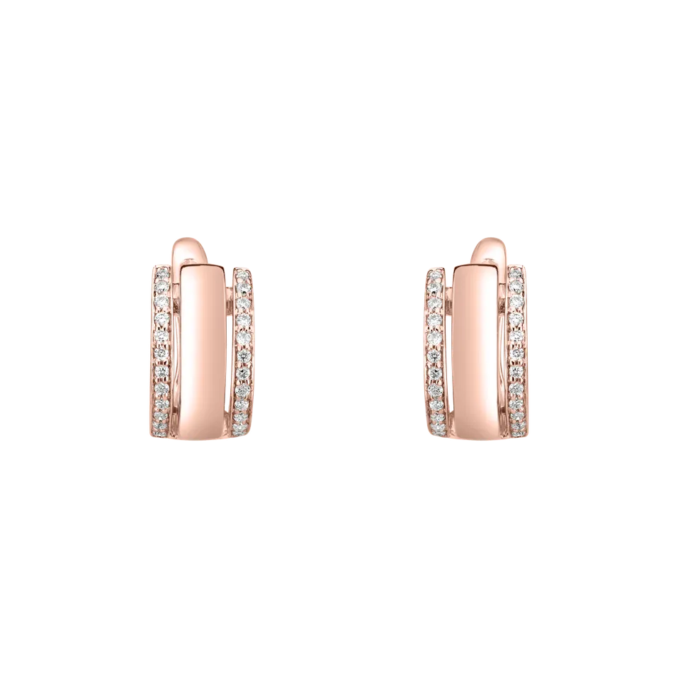 Diamond earrings Amazing Symetry