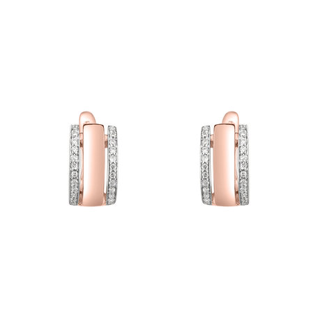 Diamond earrings Amazing Symetry