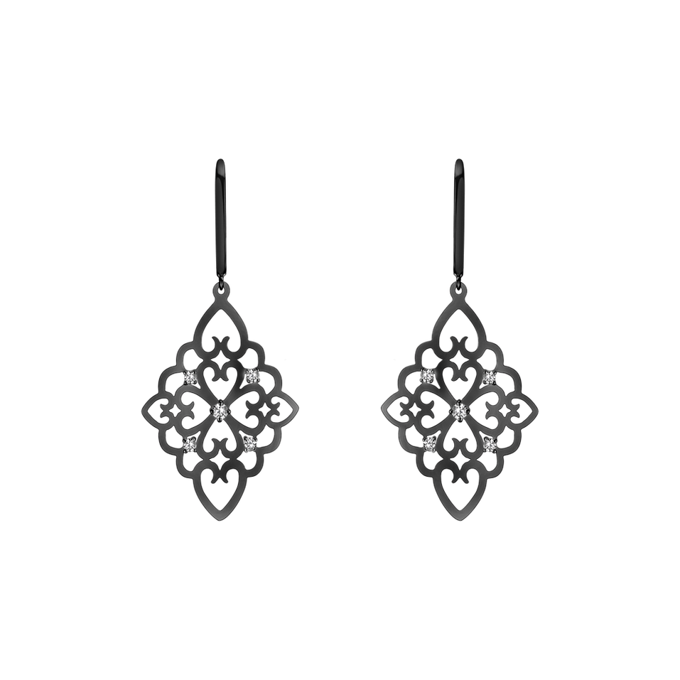 Diamond earrings Folk Treasure