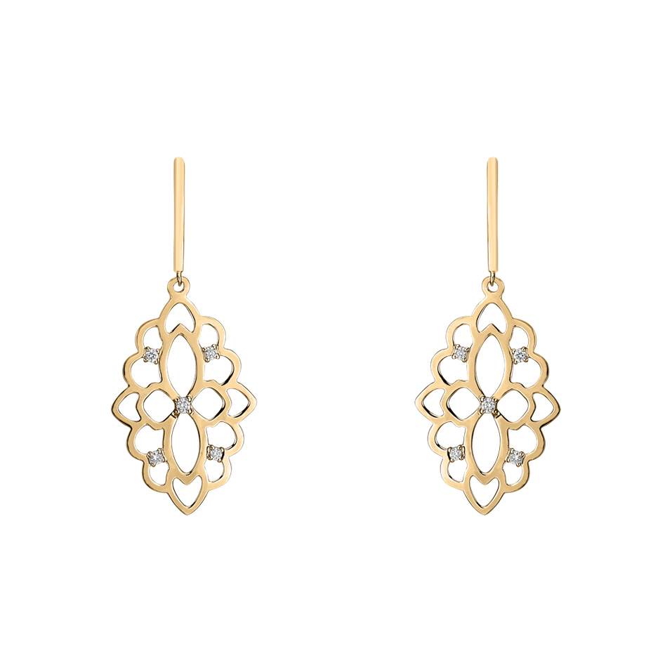 Diamond earrings Folk Heritage