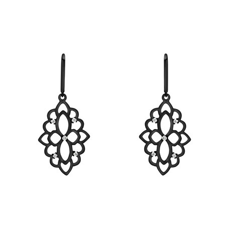 Diamond earrings Folk Heritage