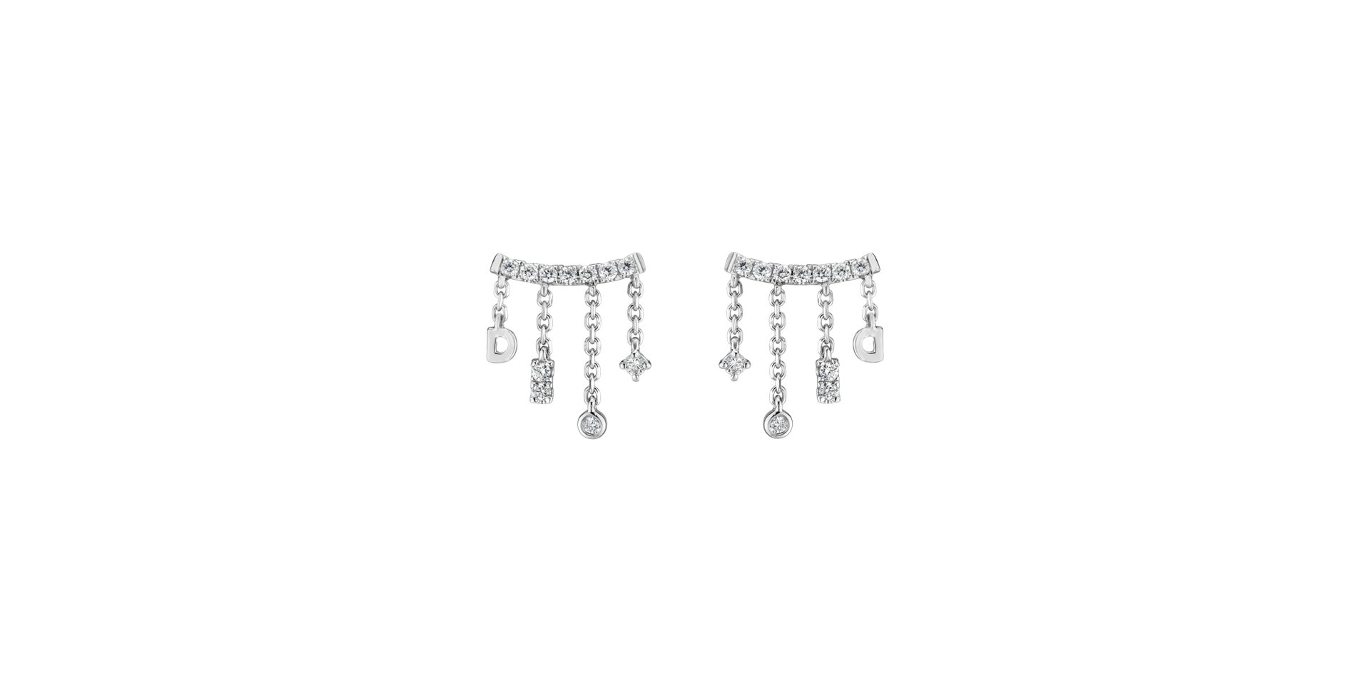 Diamond earrings Crystal Cascade