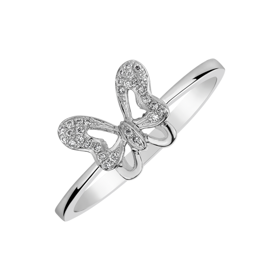 Diamond ring Butterfly Wish