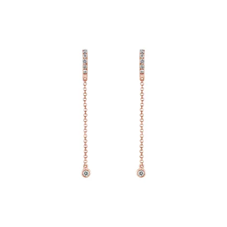 Diamond earrings Radiant Grace