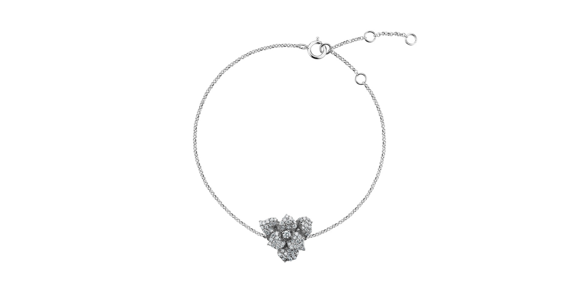 Bracelet with diamonds Central Orchid