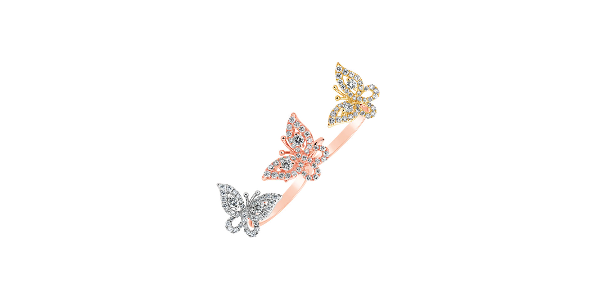 Diamond ring Butterflies