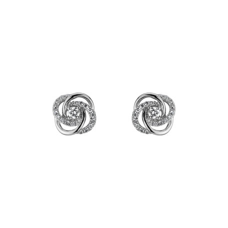 Diamond earrings Rosettes