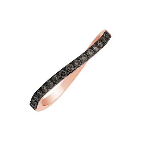 Ring with brown diamonds Lilavathi