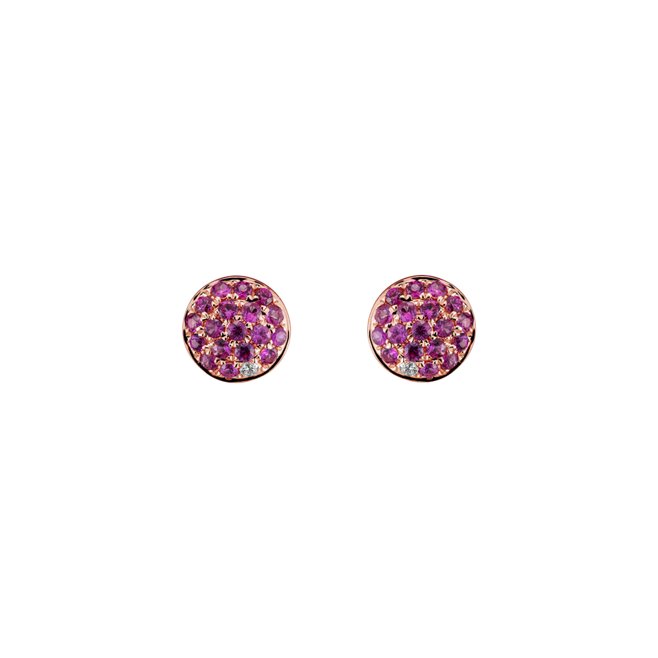 Diamond earrings and Ruby Mophe
