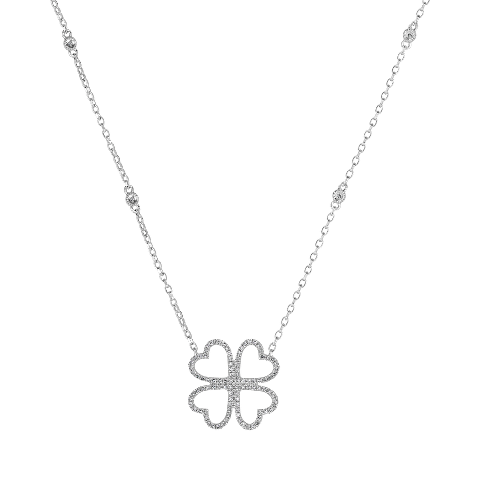 Diamond necklace Cloverleaf Hope