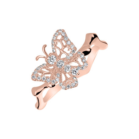 Diamond ring Royal Butterfly