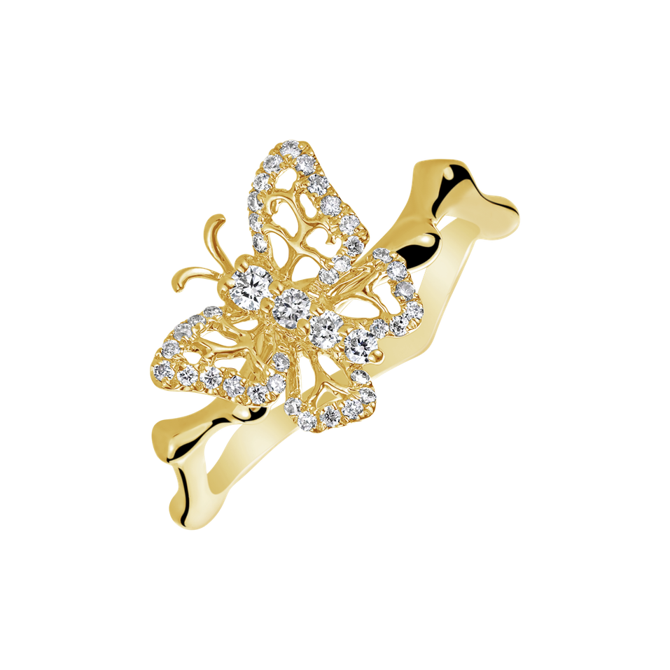 Diamond ring Royal Butterfly