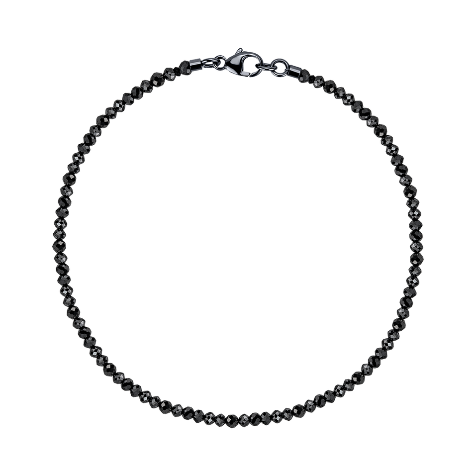 Bracelet with black diamonds Darkness