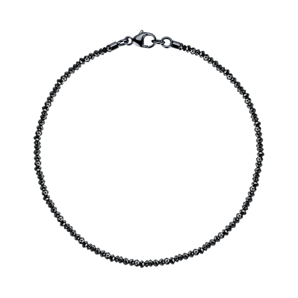 Bracelet with black diamonds Darkness