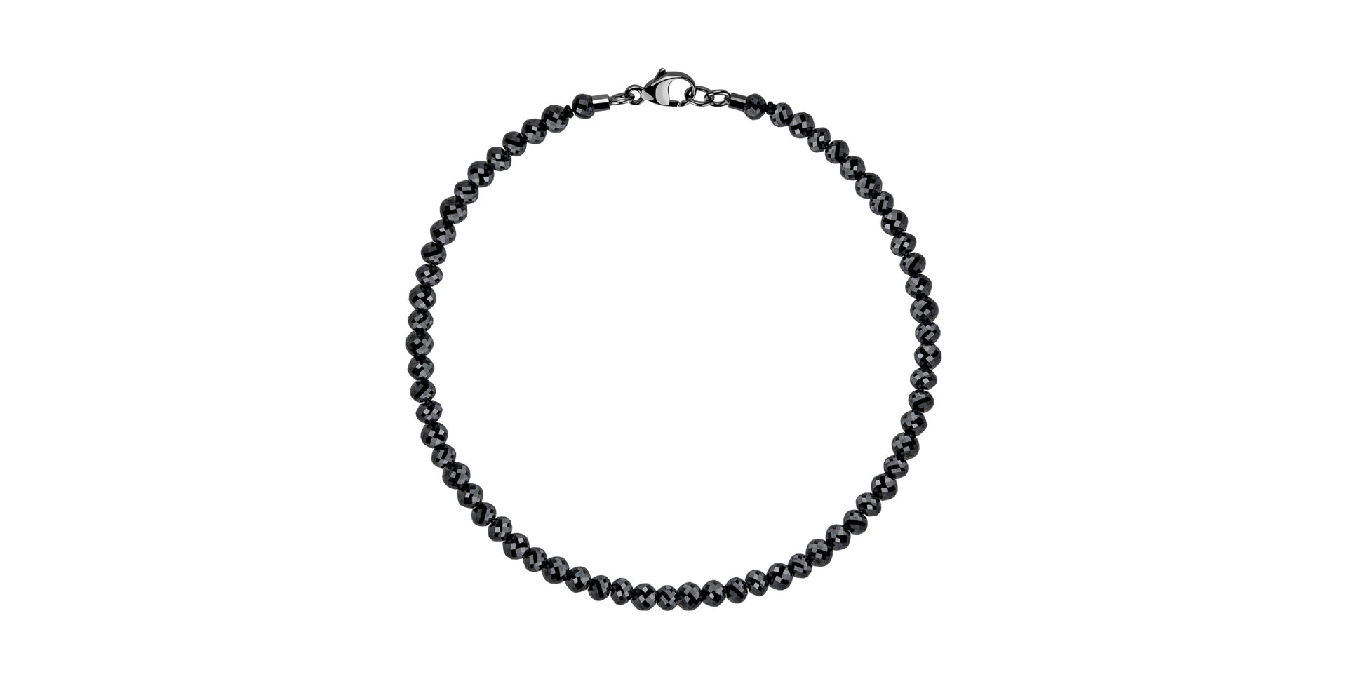 Bracelet with black diamonds Darkness