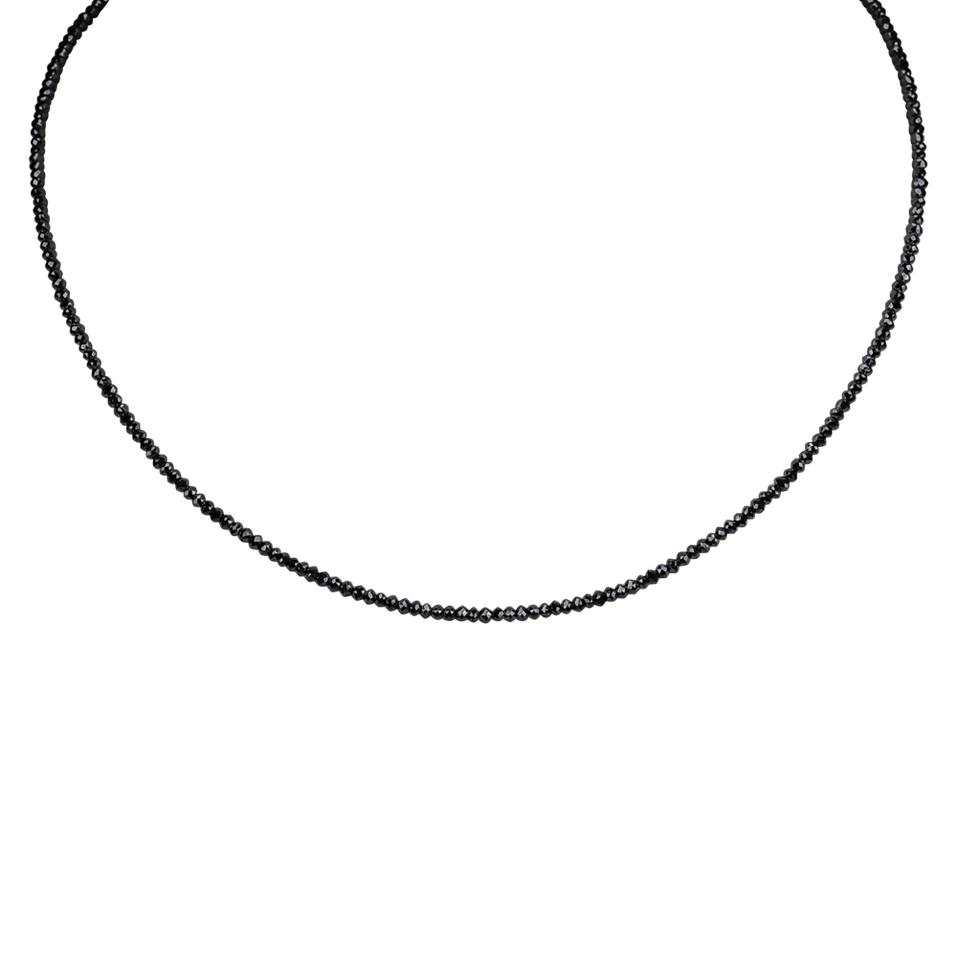 Necklace with black diamonds Night Jewel