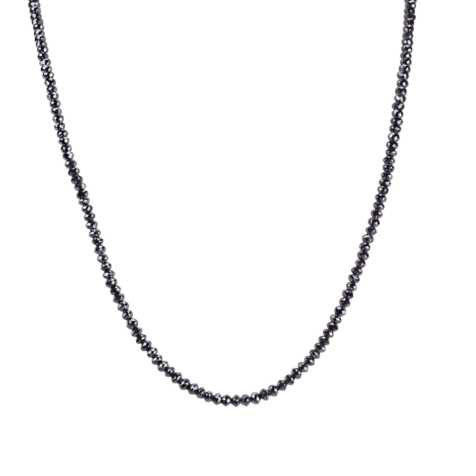 Necklace with black diamonds Night Jewel