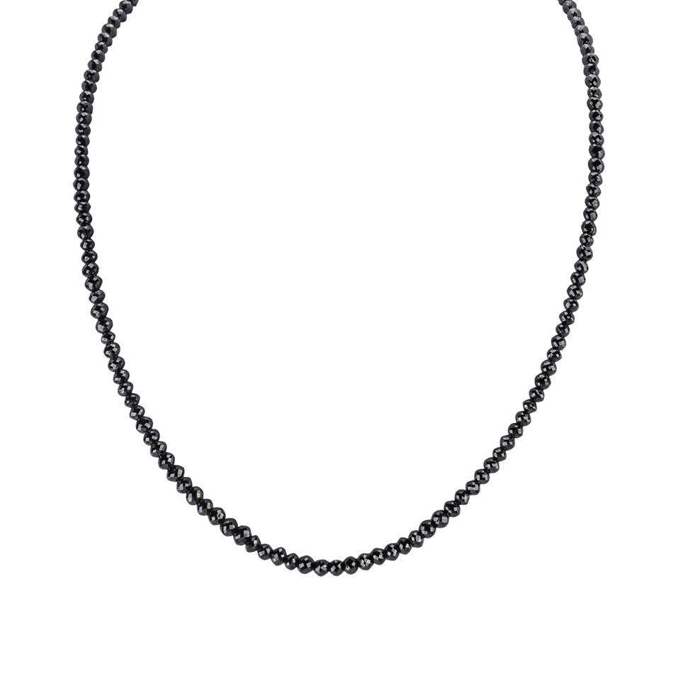 Necklace with black diamonds Night Jewel
