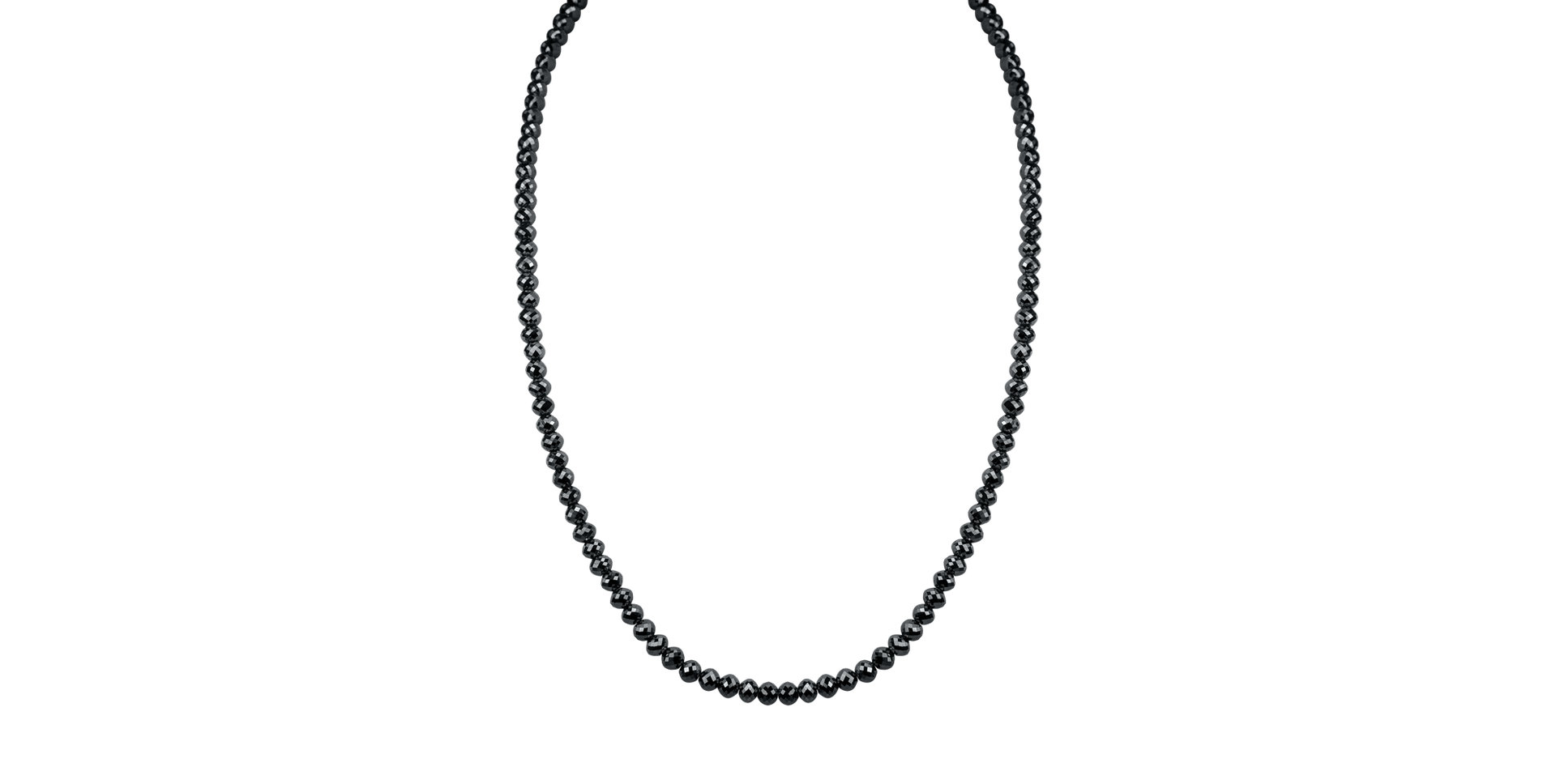 Necklace with black diamonds Night Jewel