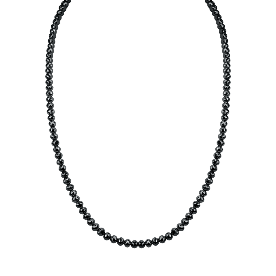 Necklace with black diamonds Night Jewel