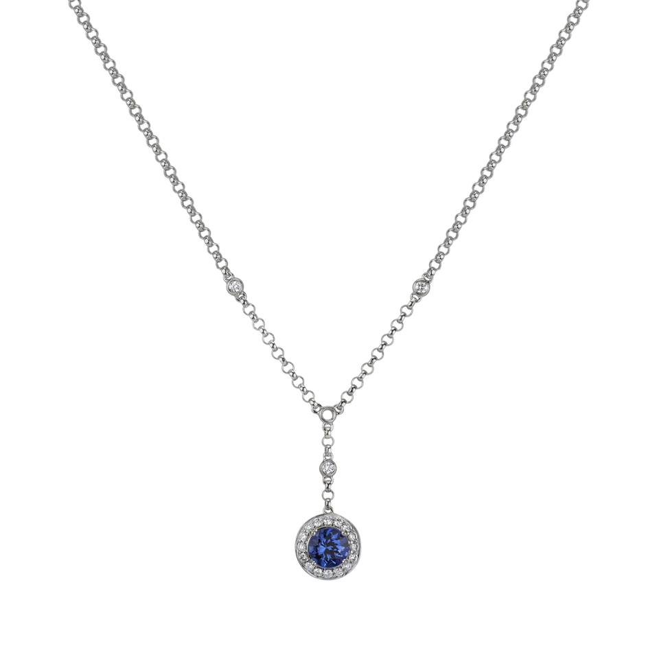 Diamond necklace with Tanzanite Hollywood Sin