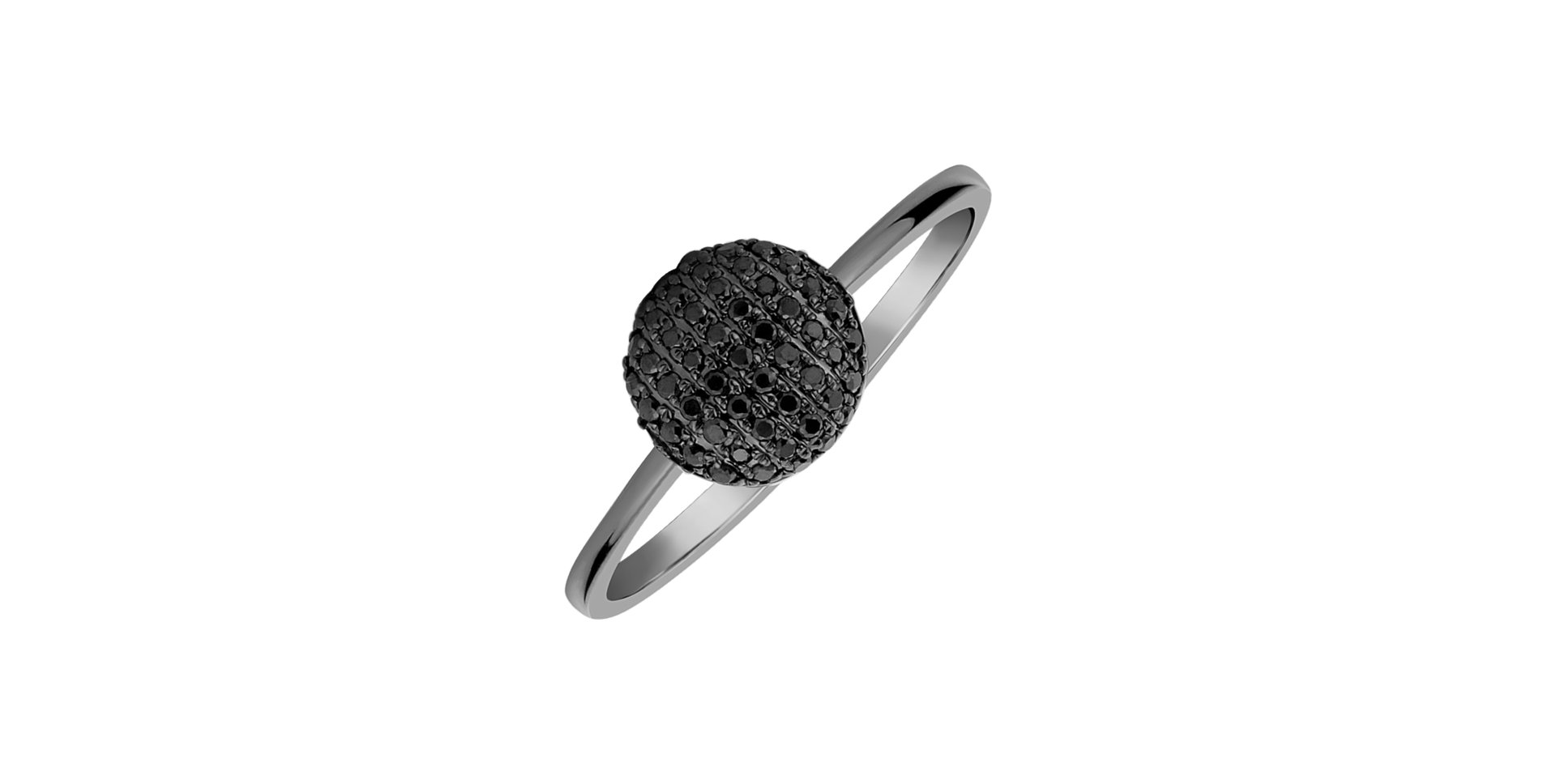 Ring with black diamonds Marvel Planet