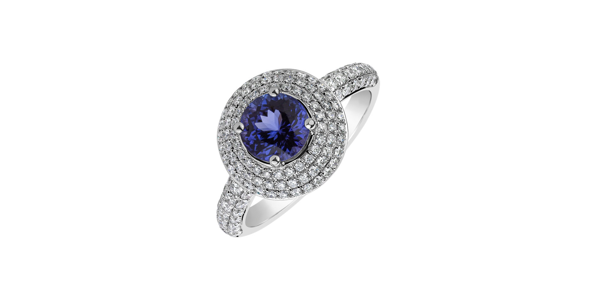 Diamond ring with Tanzanite Marcell