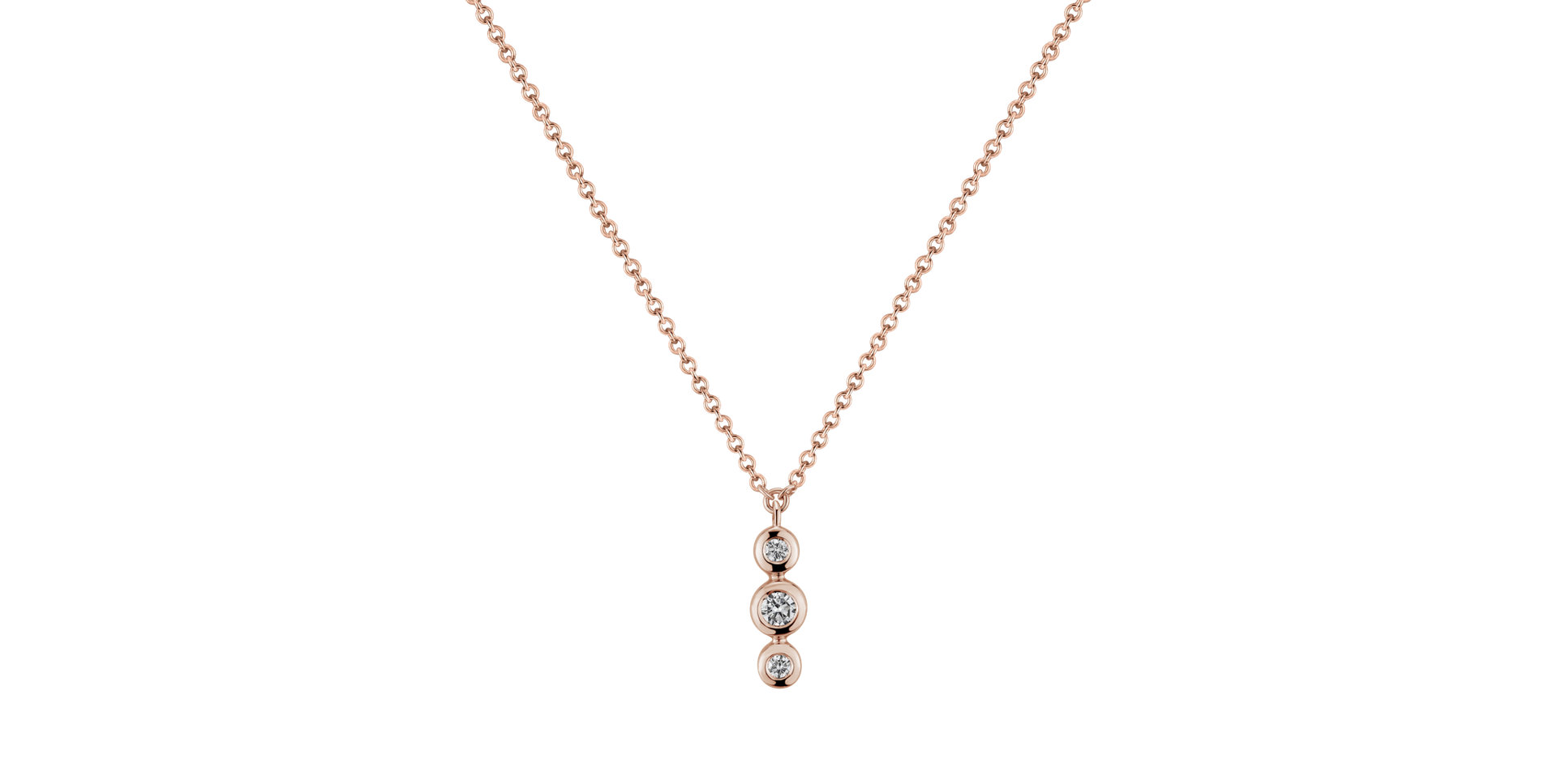 Diamond necklace Waterfall Dots