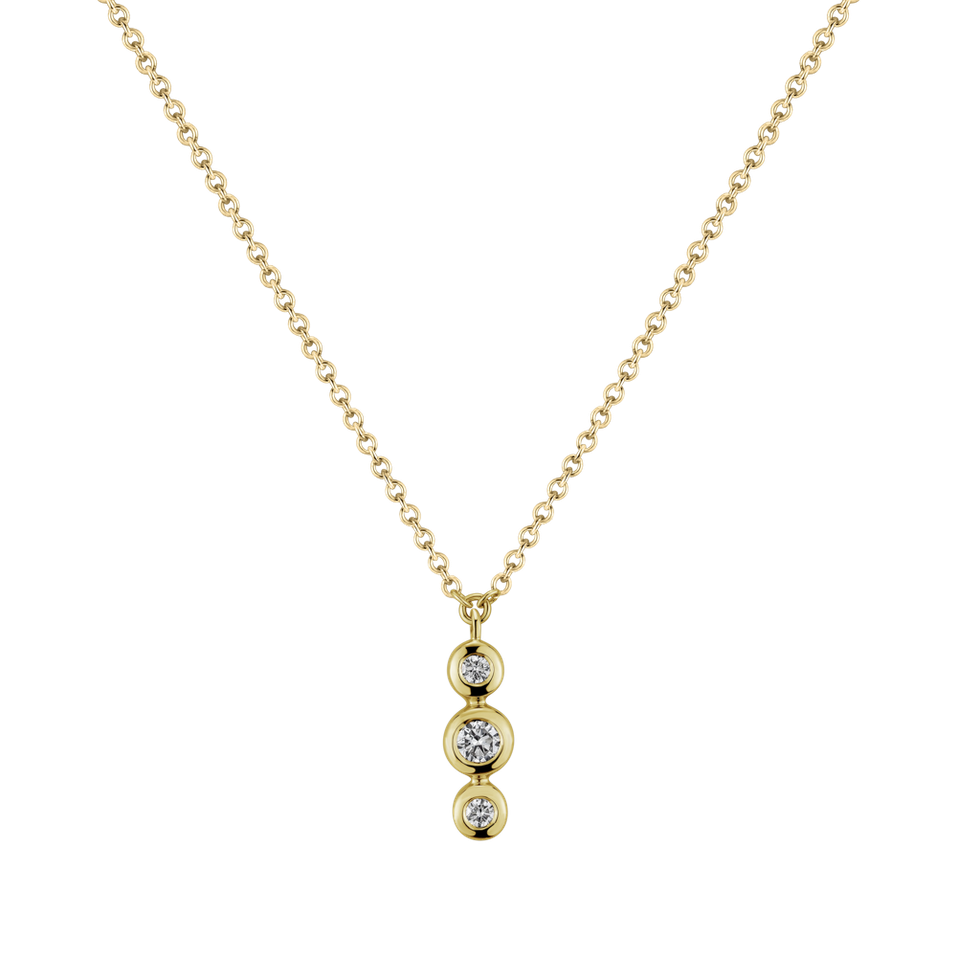 Diamond necklace Waterfall Dots