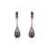 Earrings with white, brown and black diamonds Festive Drops2