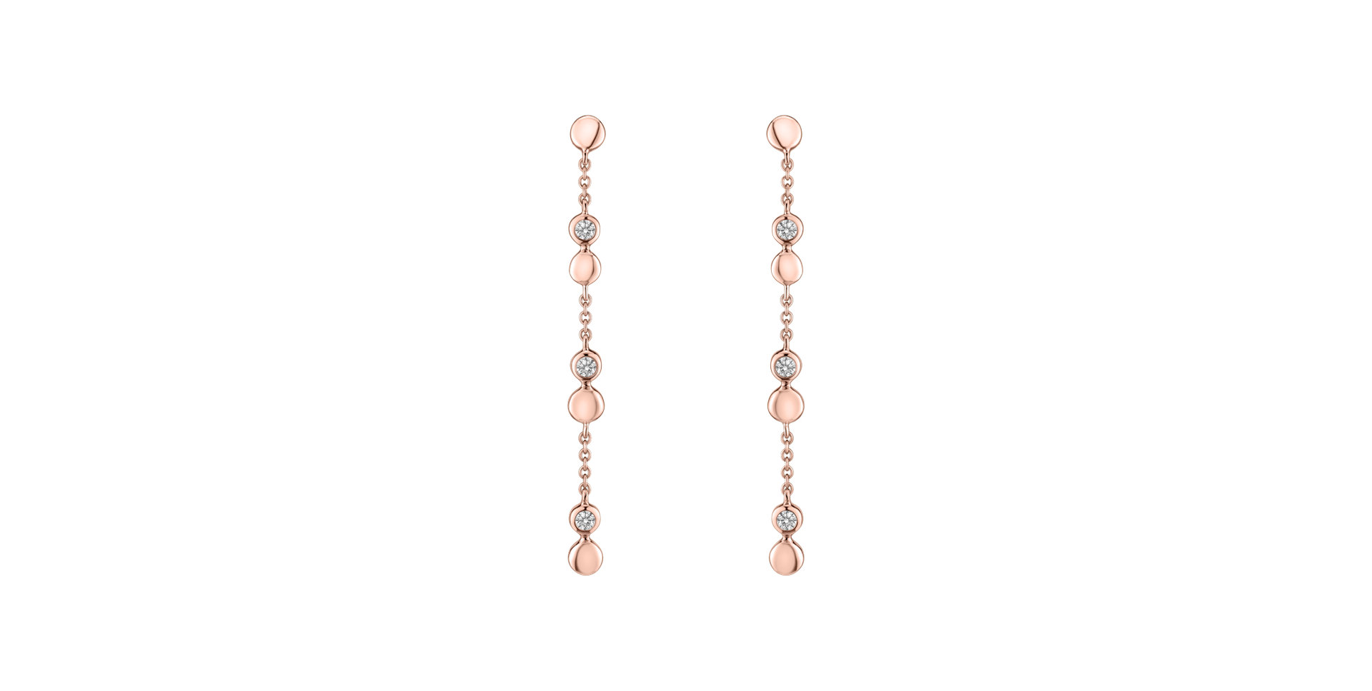 Diamond earrings Charming Waterfall