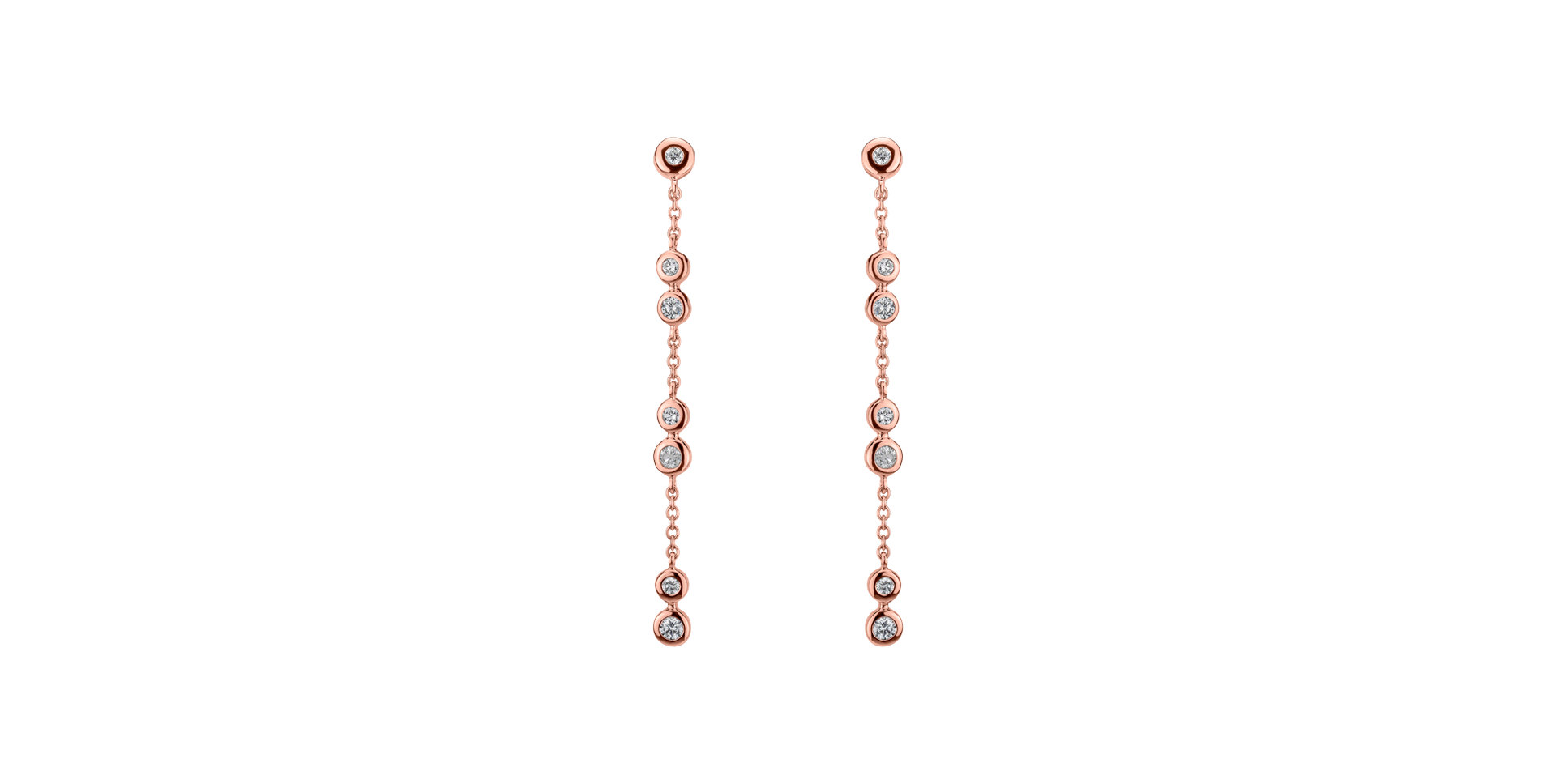 Diamond earrings Charming Waterfall